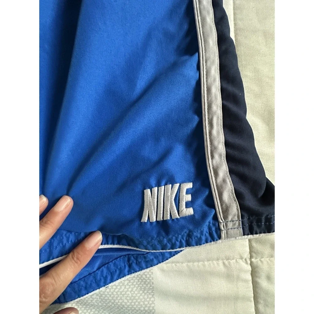 Nike Swim Trunks Mens Large Blue Bathing Suit Mesh Lined Y2K VTG